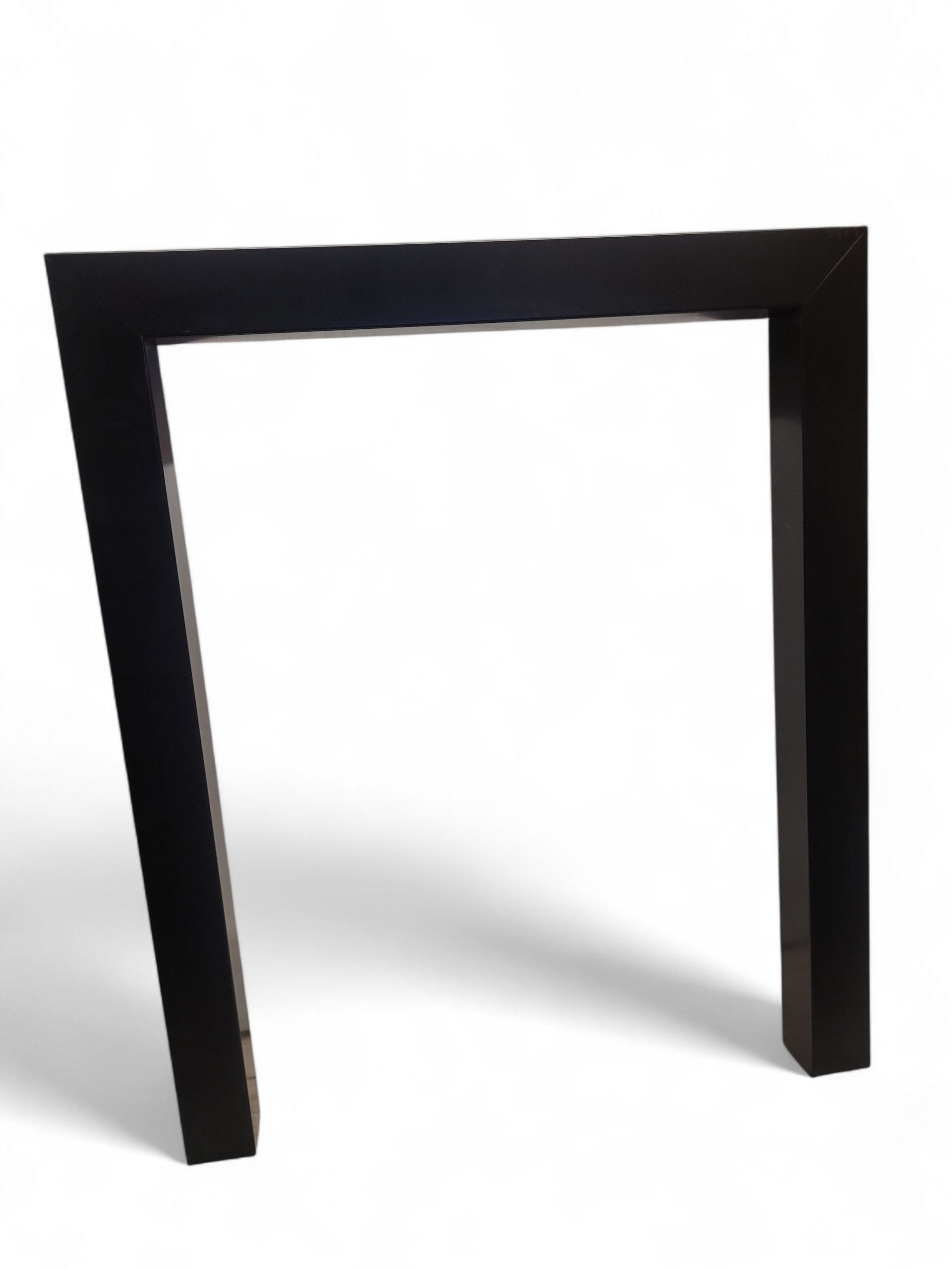 16" Matt Black Open Fireplace Frame
